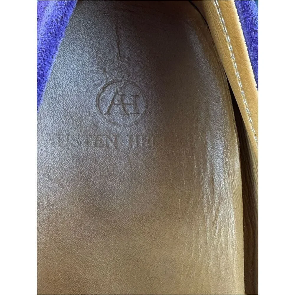 AUSTIN HELLER CUSTOM PURPLE DRIVERs loafer shoes men’s size 10.5